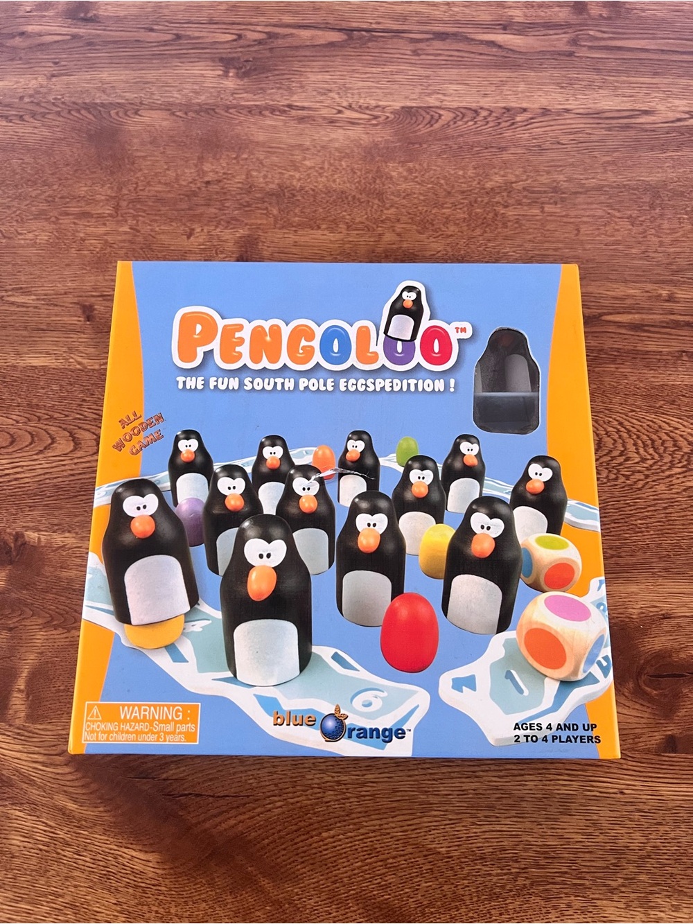 Blue Orange Pengoloo Wooden Memory Game